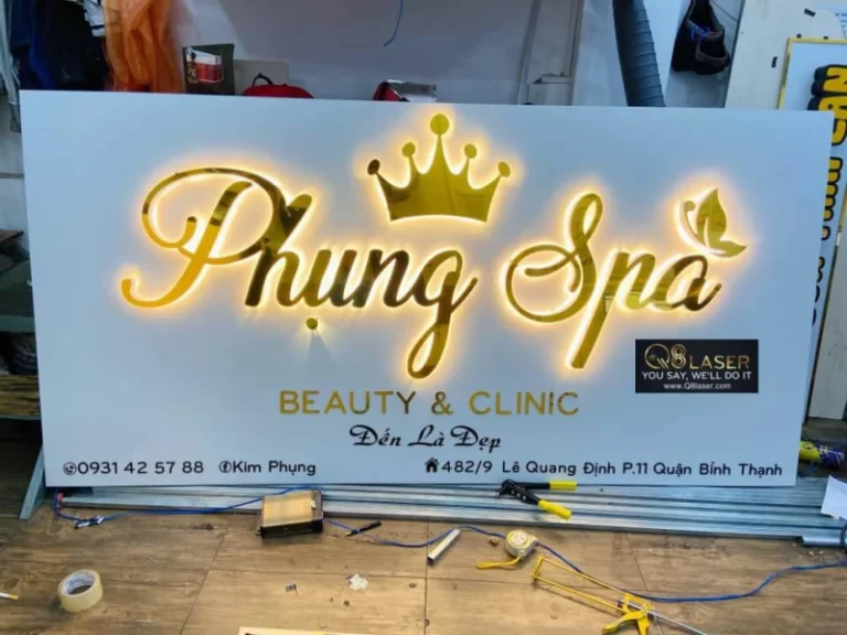 Mẫu biển quảng cáo spa chăm sóc da đẹp Ninh Bình