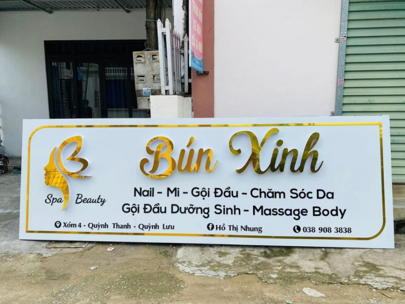 Mẫu biển quảng cáo spa chăm sóc da đẹp